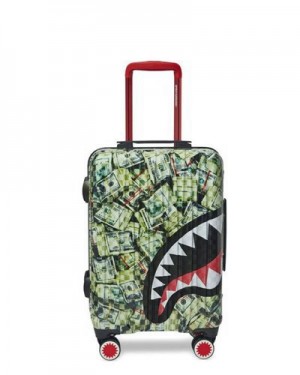 Green Sprayground Mama I Made It Sharknautics Hardshell Carry-on Luggage | 74906-HOXF