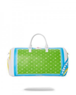 Green Sprayground Modus Operandi Chameleon Duffle Bags | 79068-WVQF