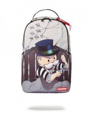 Green Sprayground Monopoly: Prison Break Backpacks | 40385-MAWY