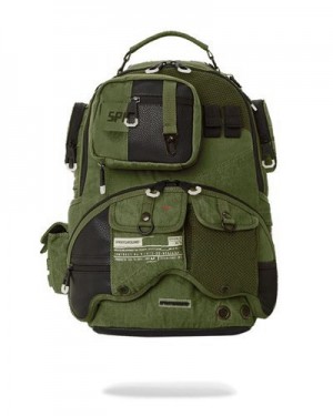 Green Sprayground Special Ops Operation Succe Backpacks | 85706-VCYM