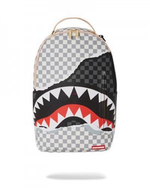 Grey Sprayground Unstoppable Endeavors (Dlxv) Backpacks | 36042-TLIE