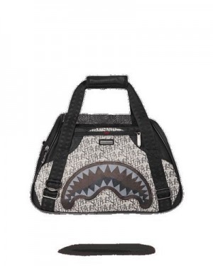 Grey / Black Sprayground Sg All Day Pet Carrier Backpacks | 25837-FVRA