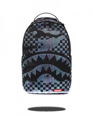 Lavender Sprayground Fiber Optics 3am The Party Never Stops Backpacks | 65791-DTIV