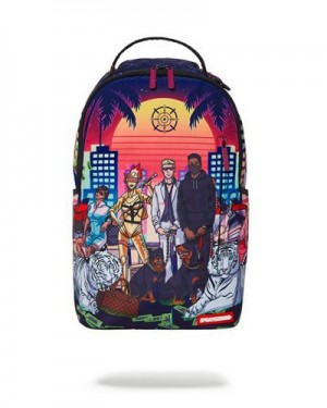 Multicolor Sprayground 305 Future (Dlxr) Backpacks | 72931-NYFZ