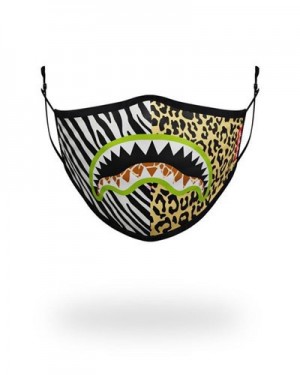 Multicolor Sprayground Adult Safari Shark Form Fitting Face Masks | 63180-RMEX