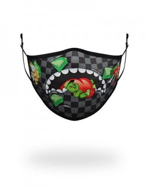 Multicolor Sprayground Adult Shark Squad Form Fitting Face Masks | 67453-TNRU