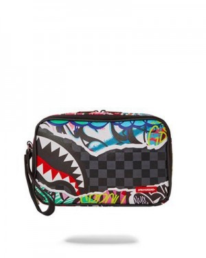 Multicolor Sprayground Artistic Pursuit Bags | 68902-PRLG