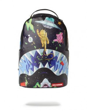 Multicolor Sprayground Astro Party Backpacks | 43695-OGKI