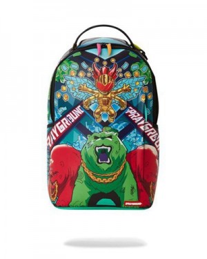 Multicolor Sprayground Astro Timewarp (Dlxv) Backpacks | 17953-IYVR