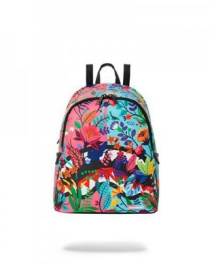 Multicolor Sprayground Avant Garden Savage Backpacks | 74138-VPBM