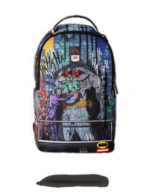 Multicolor Sprayground Batman Mural By Joker Backpacks | 14802-AVBL