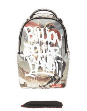 Multicolor Sprayground Billion Dollar Bandit Napoleon Backpacks | 31582-GOEF