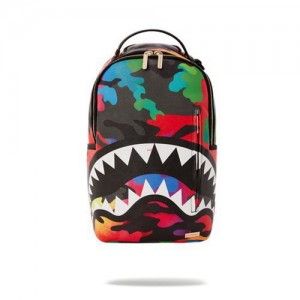 Multicolor Sprayground Camoburst (Dlxv) Backpacks | 86943-QKRN