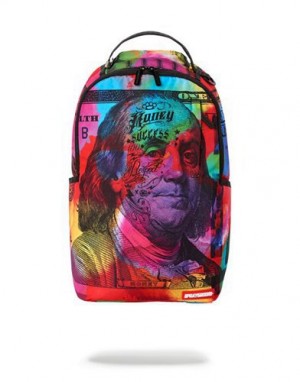 Multicolor Sprayground Color Waves Backpacks | 13456-XWUR