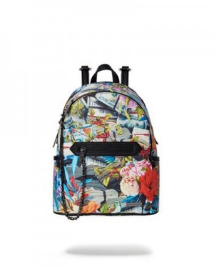 Multicolor Sprayground Concrete Jungle Savage Backpacks | 79258-CKIT