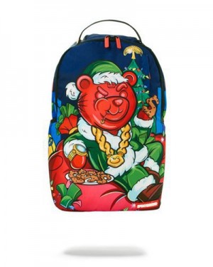 Multicolor Sprayground Diablo Santa Backpacks | 87091-SAQV