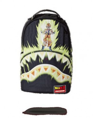 Multicolor Sprayground Dragon Ball Z Power Shark Backpacks | 61924-PTCB