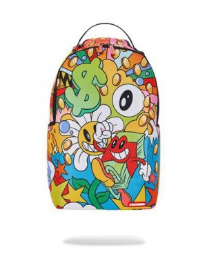 Multicolor Sprayground Early Dazed Backpacks | 42580-XYHT