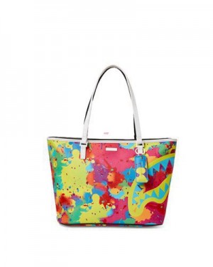 Multicolor Sprayground Euphoric Darkness Tote Bags | 43568-NTYG