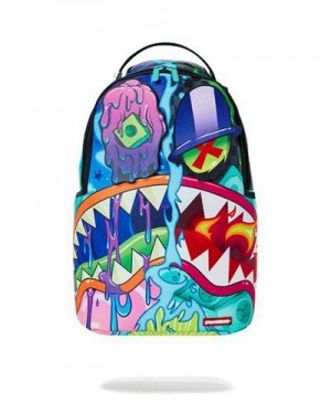 Multicolor Sprayground Eyez On The Prize (Removable Velcro Eyes) Backpacks | 28054-JUTP