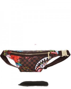 Multicolor Sprayground Garden Of Sharks Savvy Crossbody Bags | 83629-LOHI