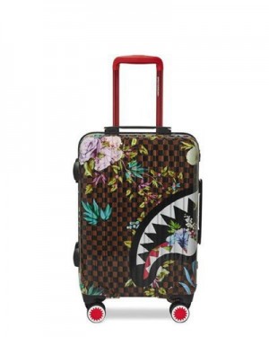 Multicolor Sprayground Garden Of Sharks Sharknautics Hardshell Carry-on Luggage | 40935-EPZX