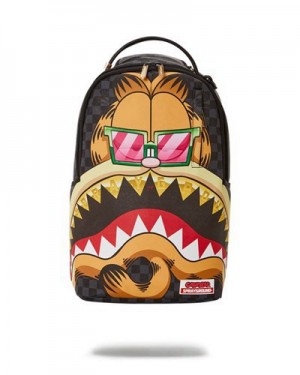 Multicolor Sprayground Garfield Grills (Dlxv) Backpacks | 87690-RYET