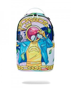 Multicolor Sprayground Gimme My Space Backpacks | 62017-FNBD