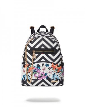 Multicolor Sprayground Glass House Savage Backpacks | 20816-CWFM