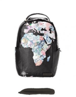 Multicolor Sprayground Global Money Backpacks | 93654-XCIY