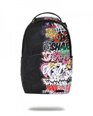 Multicolor Sprayground Half Graff Night (Dlxv) Backpacks | 01365-DAOF