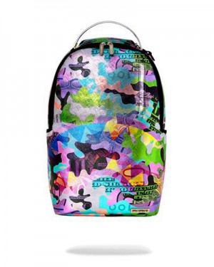 Multicolor Sprayground Heavy Rhythm Backpacks | 48061-ZPQH