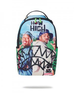 Multicolor Sprayground How High (Dlxr) Backpacks | 78532-HUBQ