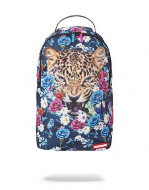 Multicolor Sprayground Leopard Baby Backpacks | 46153-JVNR