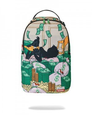 Multicolor Sprayground Looney Tunes Daffy Duck Another Day Another Duck Backpacks | 32675-CDGU