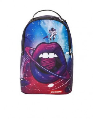 Multicolor Sprayground Lost In Lips Backpacks | 23064-ABZC