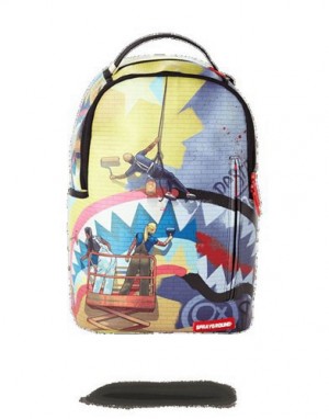 Multicolor Sprayground Midnight Run Backpacks | 48270-XSHE