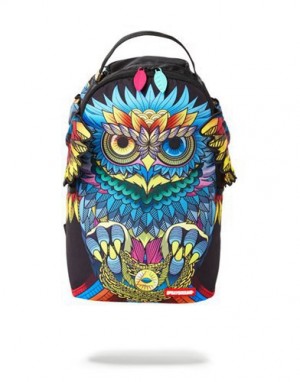 Multicolor Sprayground Mini O.W.L. Backpacks | 75831-RFQH