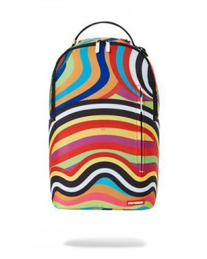 Multicolor Sprayground Mod Lava Backpacks | 86795-NUJW