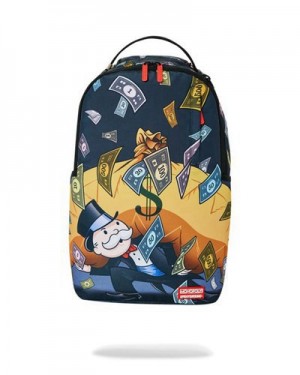 Multicolor Sprayground Monopoly Heavy Backpacks | 61752-PNGH