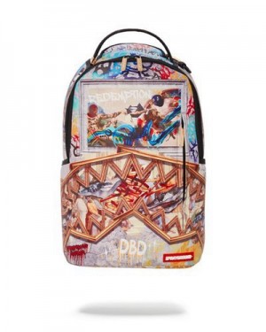 Multicolor Sprayground Museum Of (Dlxv) Backpacks | 75683-XFRS