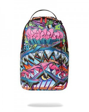 Multicolor Sprayground Next Stop Backpacks | 70124-PQBD