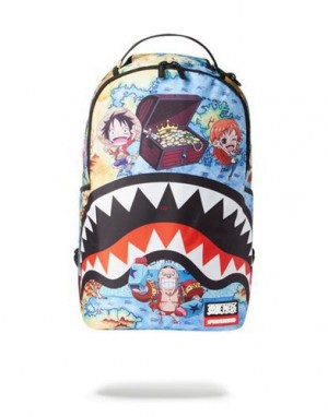 Multicolor Sprayground One Piece: Treasure Chest Backpacks | 35810-WBCH