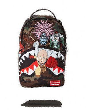 Multicolor Sprayground One Punch Man Backpacks | 36074-BJMU