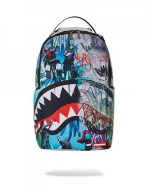 Multicolor Sprayground Paint & Prosper Backpacks | 34572-JHGC