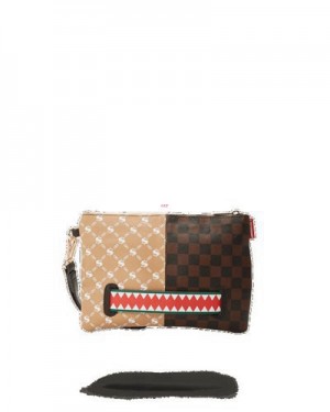 Multicolor Sprayground Paris Vs Florence Crossover Clutch Bag | 60481-TLJZ