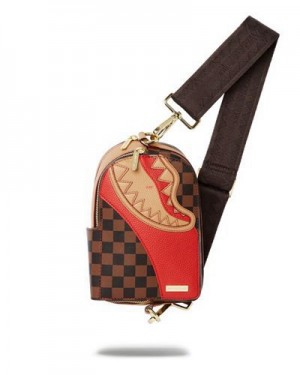 Multicolor Sprayground Raceway Henny Crossbody Bags | 38540-NPYR