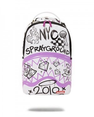 Multicolor Sprayground Remember Where You Came From (Dlxv) Backpacks | 27143-LJKC