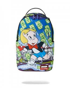 Multicolor Sprayground Richie Rich Makin It Rain Backpacks | 20156-JYDW