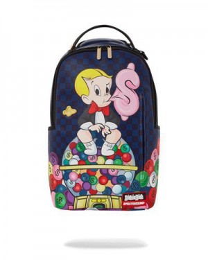 Multicolor Sprayground Richie Rich Money Money Money (Dlxv) Backpacks | 31485-THND